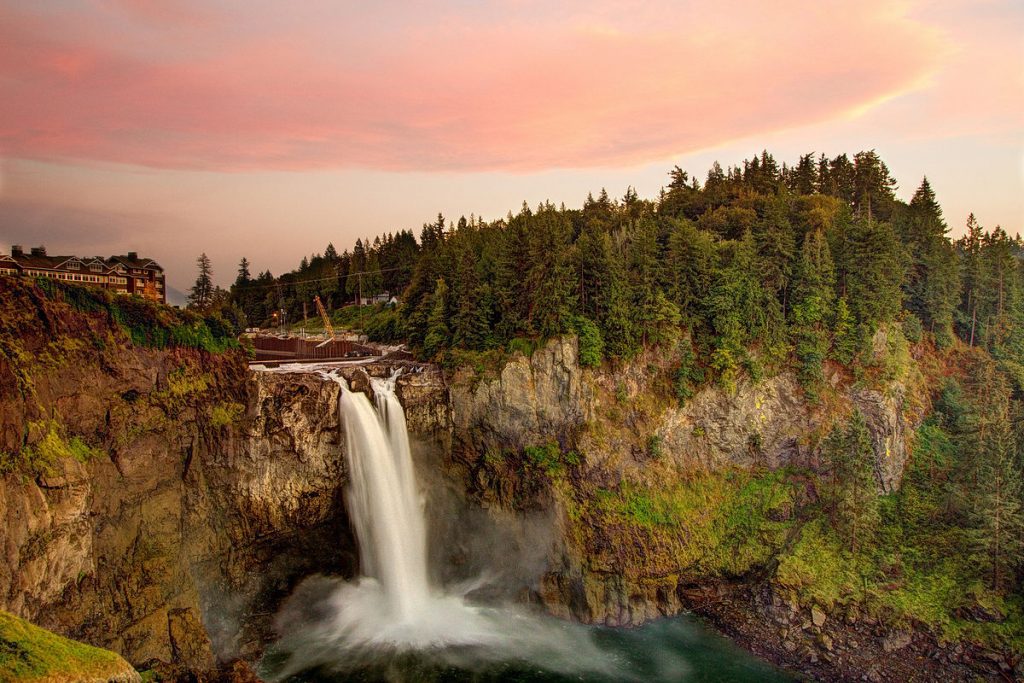 Waterfall in Snoqualmie, Washington
