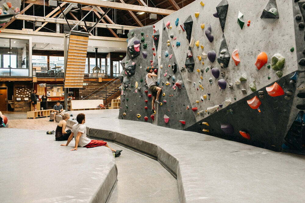 Rock climbing gym in Bellingham, Washington