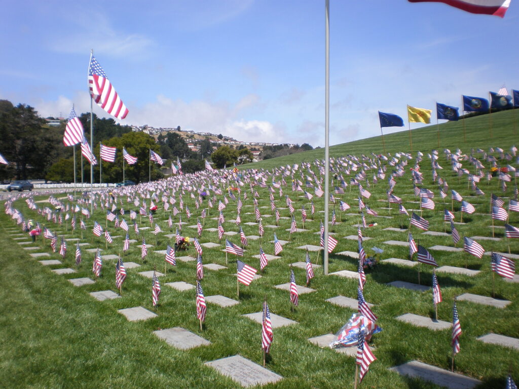 Military cemetery in San Bruno, California
