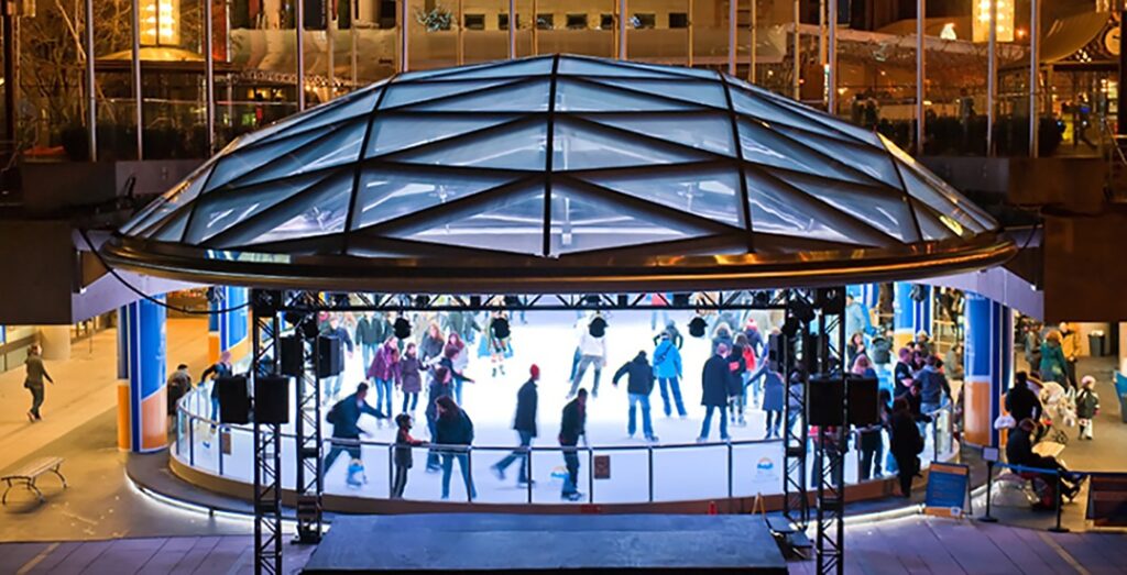 Ice skating rink in Vancouver, Canada
