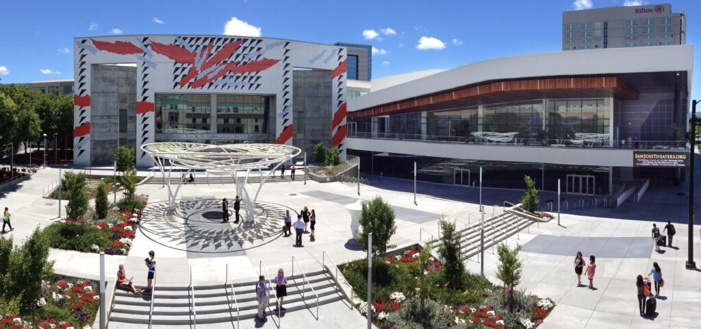 The convention center in San Jose, California
