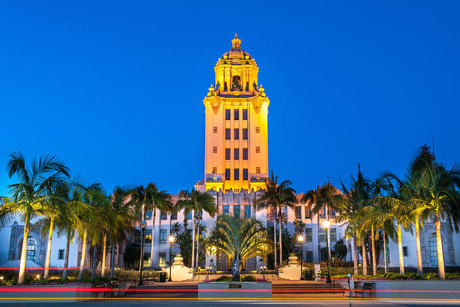 City or town hall in Beverly Hills, California
