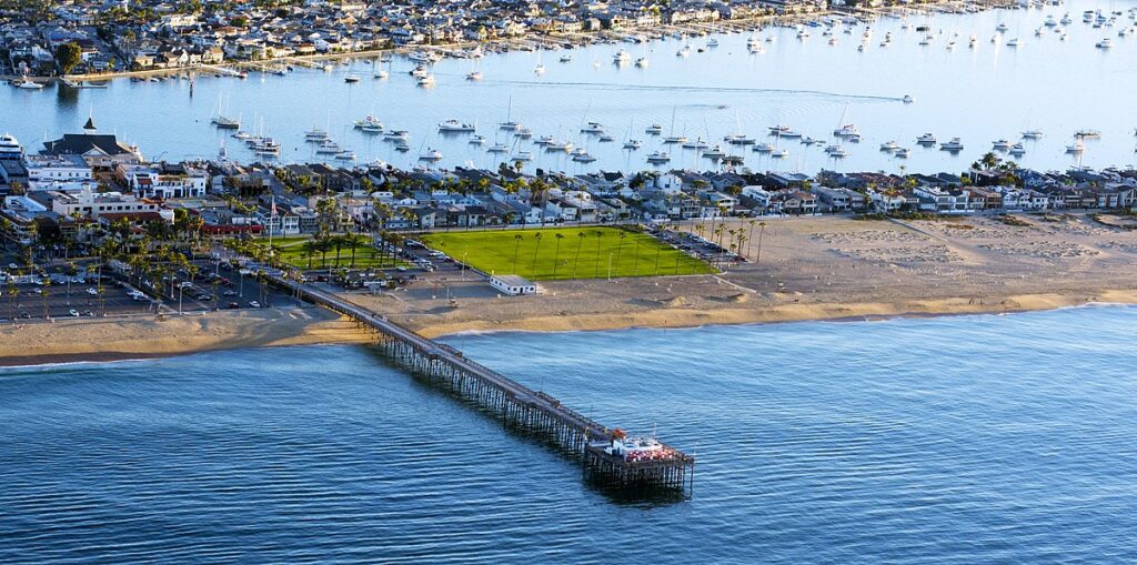 Fishing pier in California
